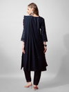 Navy Blue Colour Rayon With Embroidery Work Kurti With Pant Dupatta Aaradhna 1152 Online Wholesale